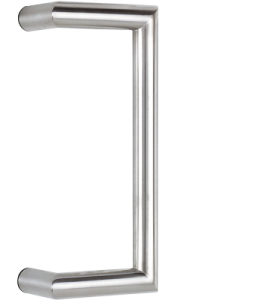 behle pull handle mitred ES 30.300 gkg in round profile stainless steel