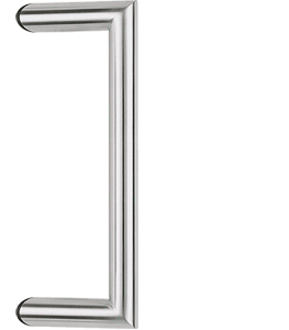 behle pull handle mitred ES 30.300 ugs in round profile stainless steel