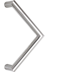 behle pull handle mitred ES 30.300 wg in round profile stainless steel